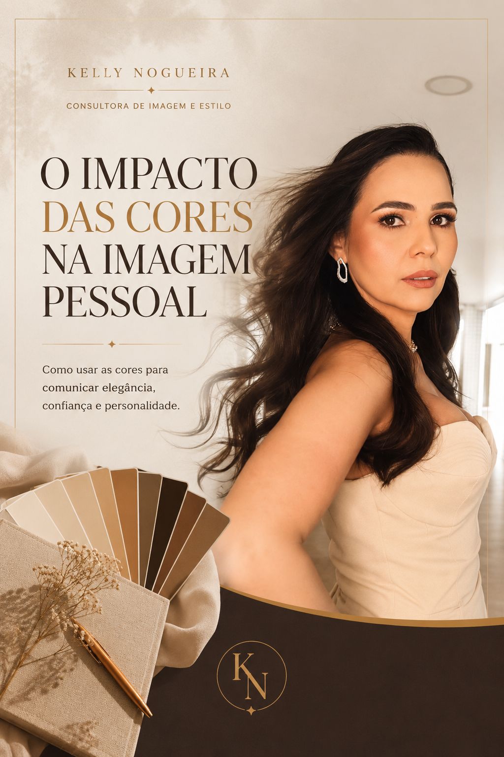 Kelly Nogueira representando elegância por meio da imagem